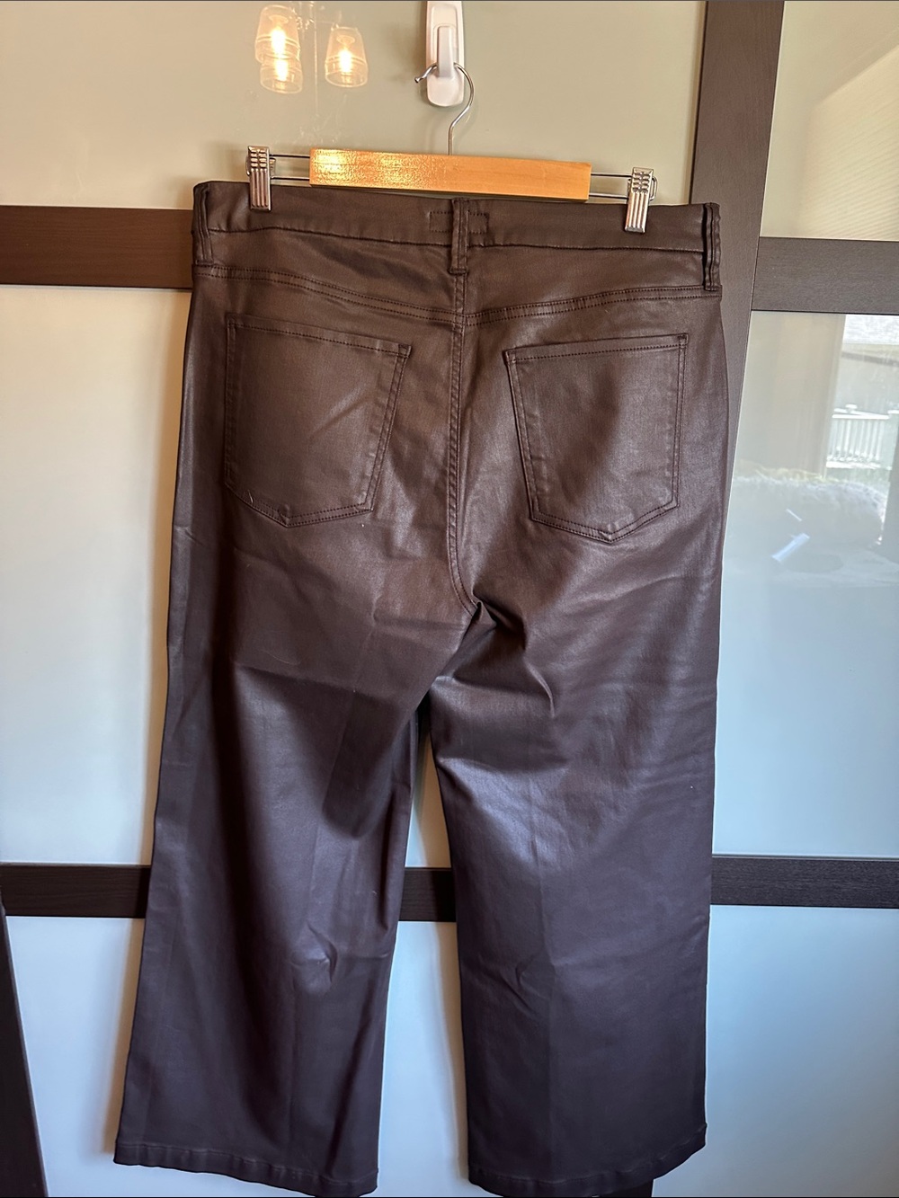 KUT From the Kloth Brown Faux Leather Pants size 14 - Picture 5 of 5